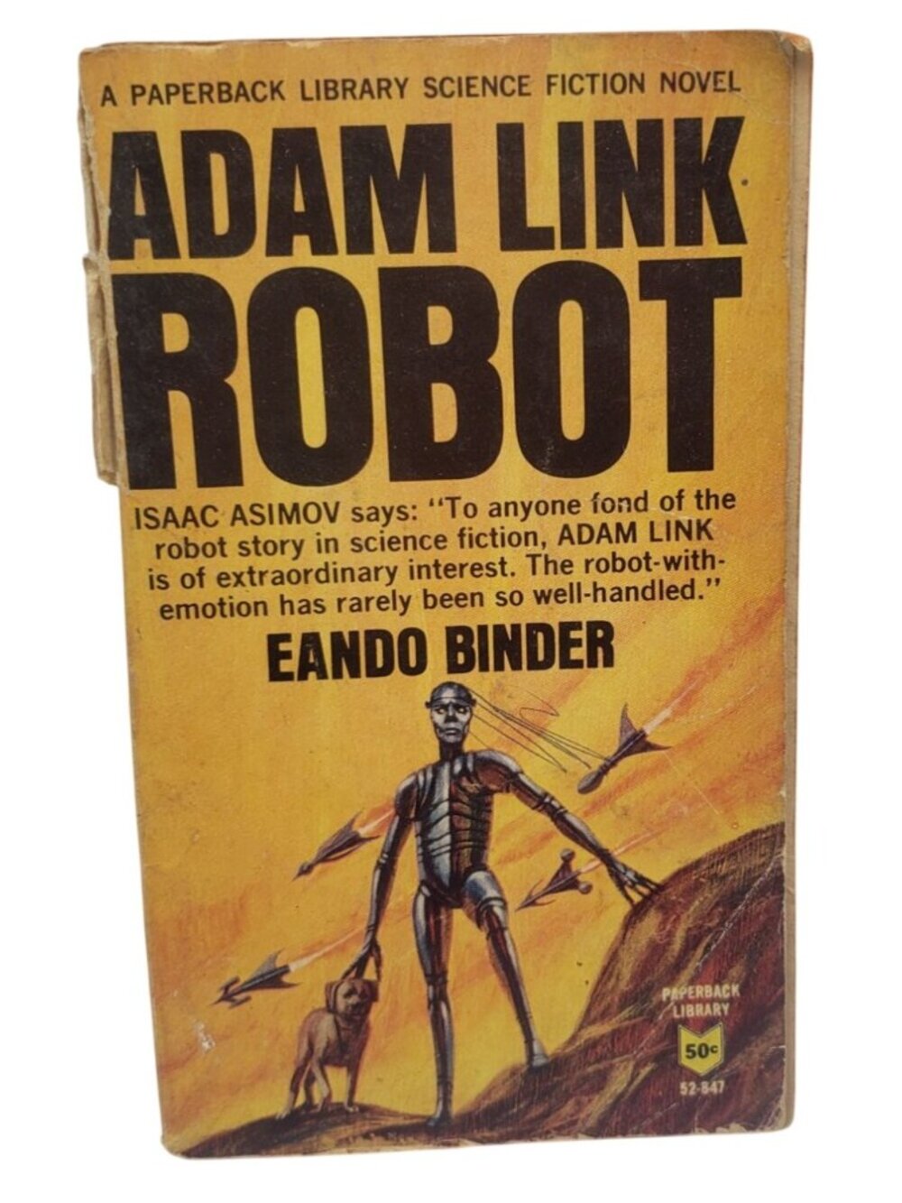 Adam Link Robot By Eando Binder Paperback First Edition 1965 Sci Fi Novel